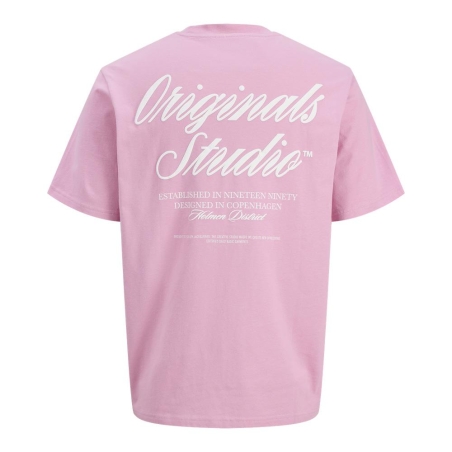 T-Shirt Rose Homme Jack & Jones Norrebro