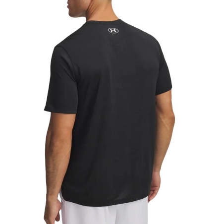 T-Shirt de Sport Noir Homme Under Armour Tech Vent Jacquard